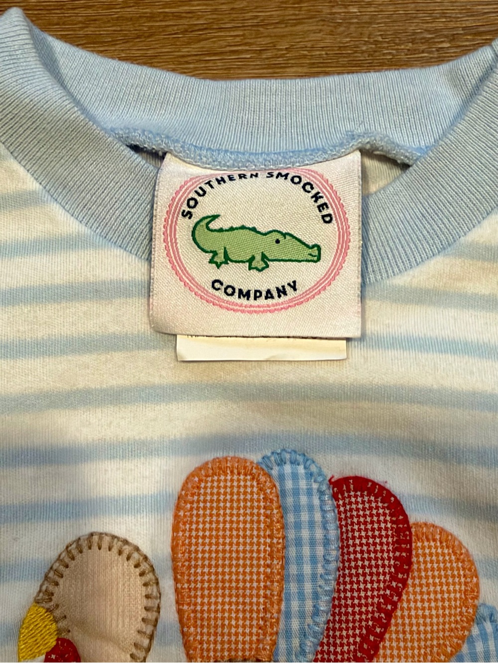 Southern Smocked Co. Toddler Boy Top with Turkey Applique - Picture 3 of 5